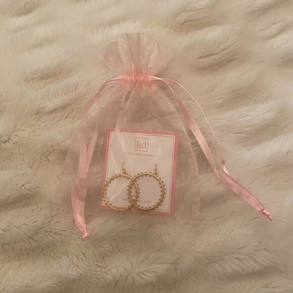 NWT Gold Hoops Earrings - Picture 2 of 7